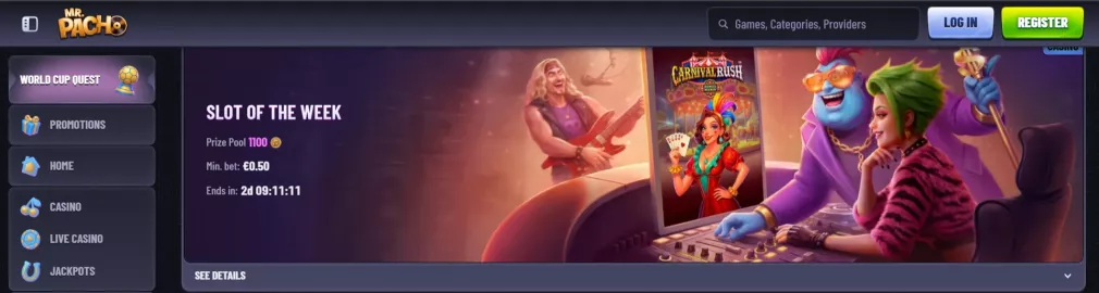 Mr Pacho Casino – bonus powitalny 100% do 2 250 PLN + 200 darmowych spinów